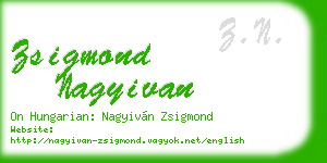 zsigmond nagyivan business card