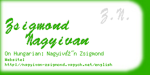 zsigmond nagyivan business card